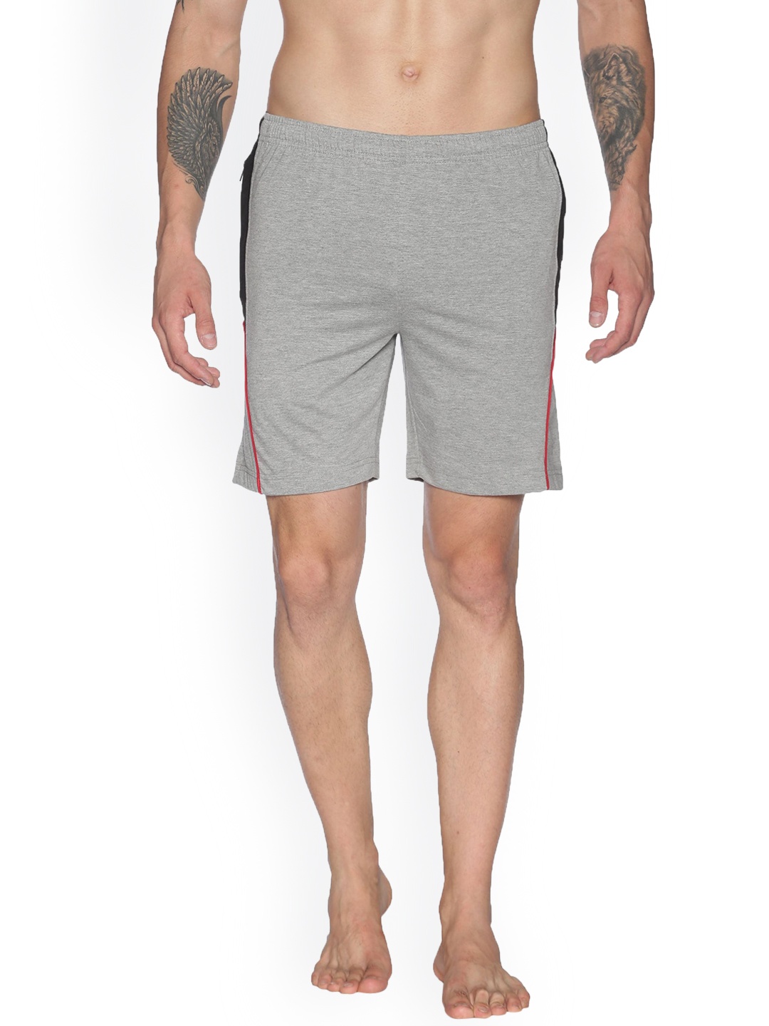 

Dollar Men Grey Cotton Shorts