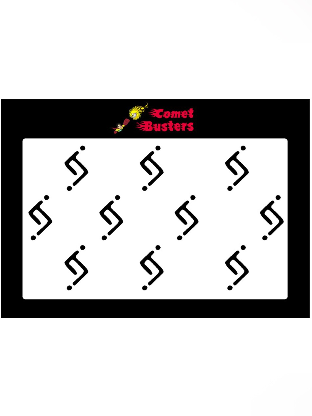 

Comet Busters Pack Of 10 Bindi Sindoor, Black