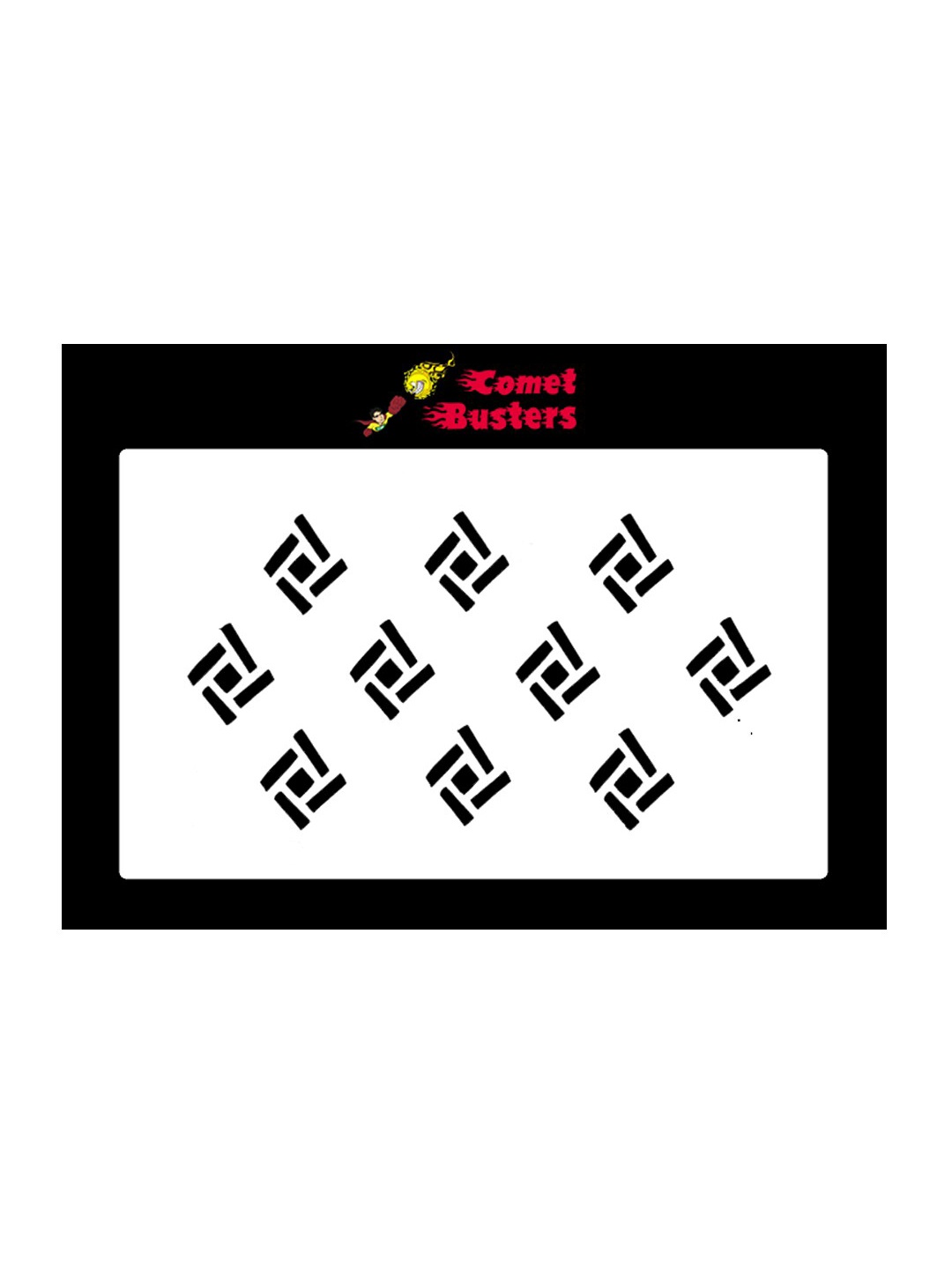 

Comet Busters Pack Of 10 Bindi Sindoor, Black