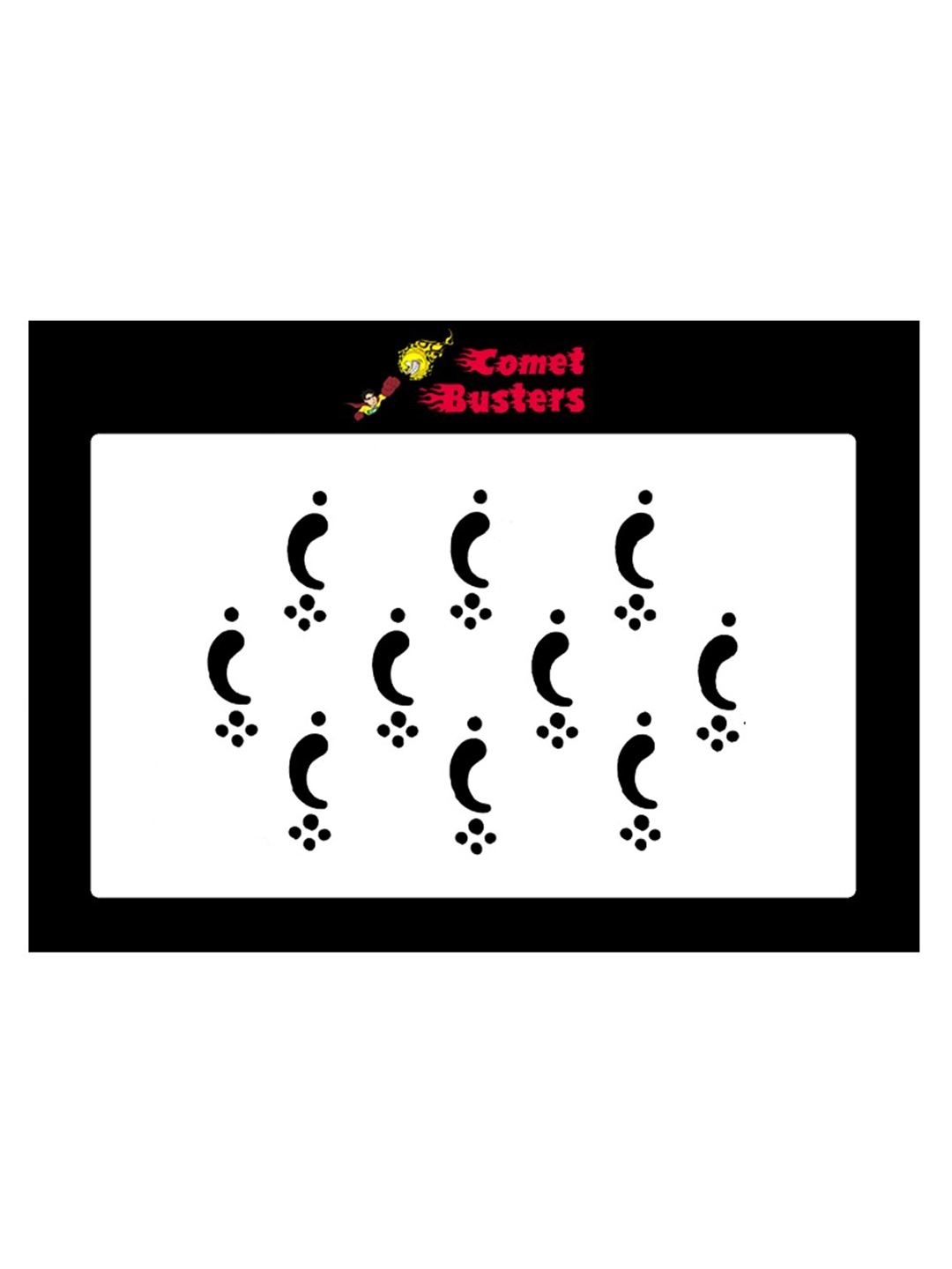 

Comet Busters Black Bindis - 10 Pcs