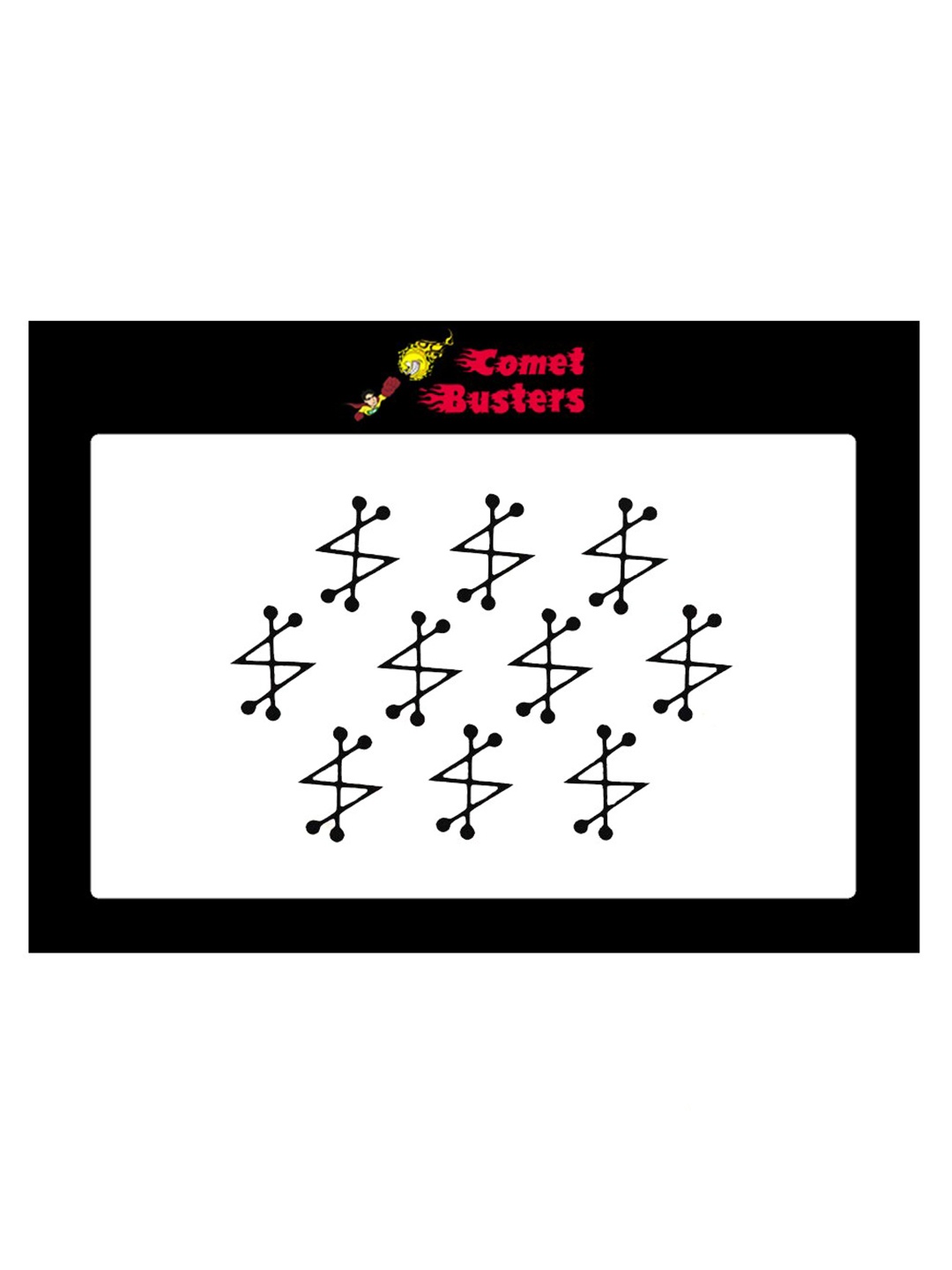 

Comet Busters Black Bindis - 10 Pcs