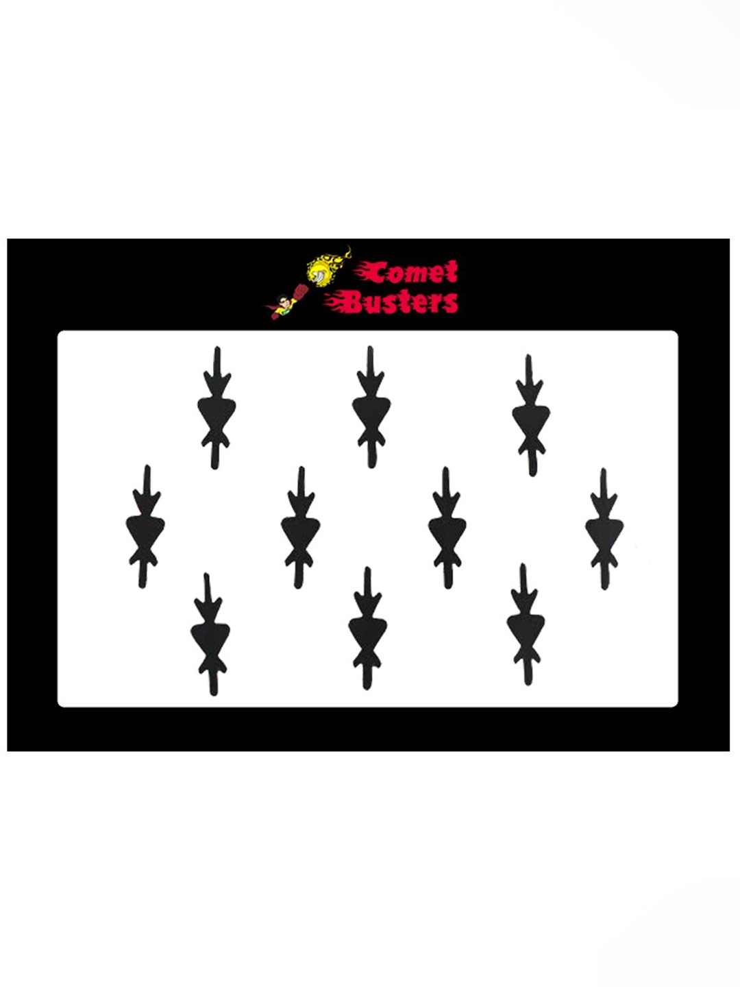 

Comet Busters Black Bindis - 10 Pcs