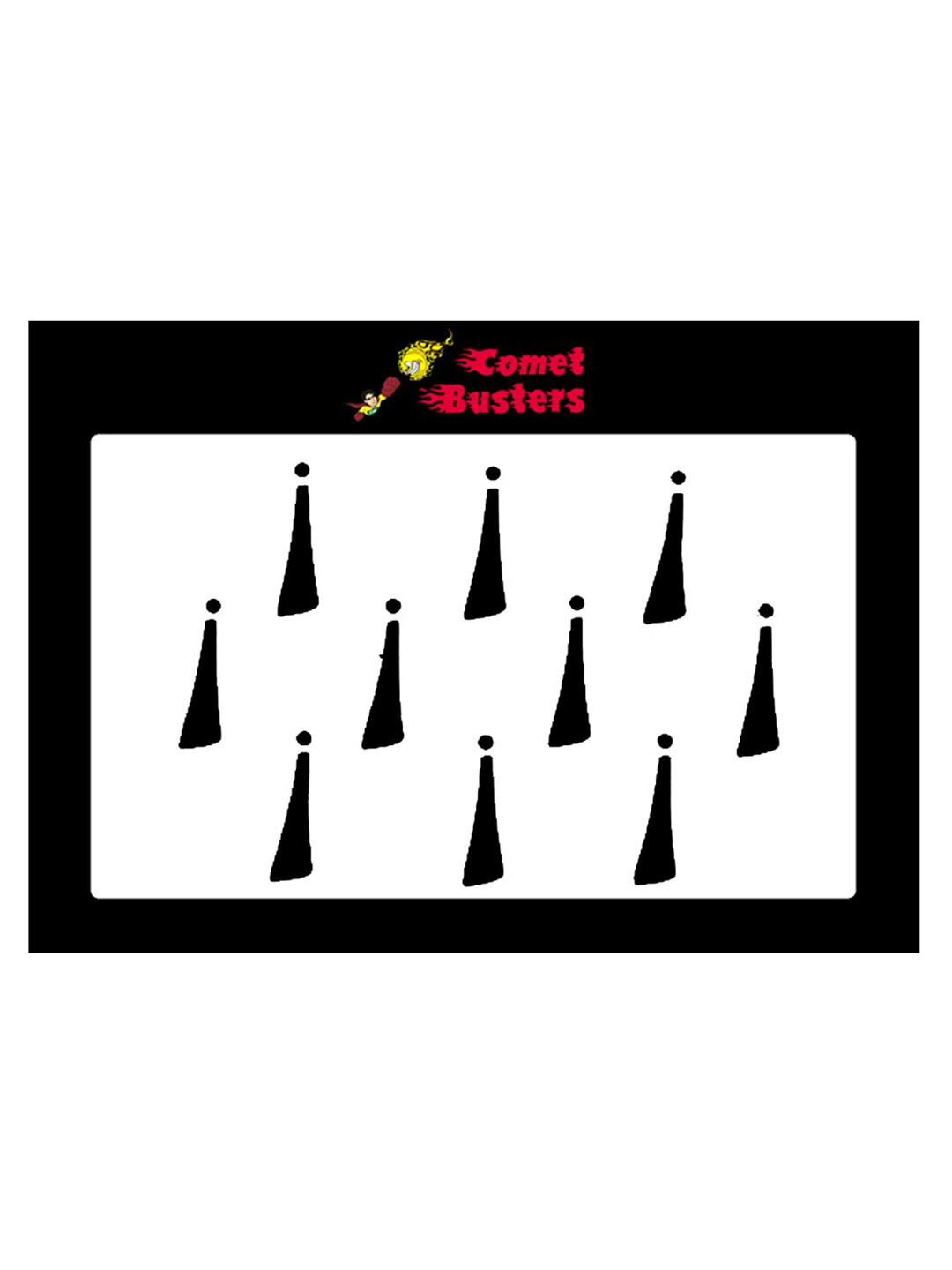 

Comet Busters Black Bindis - 10 Pcs