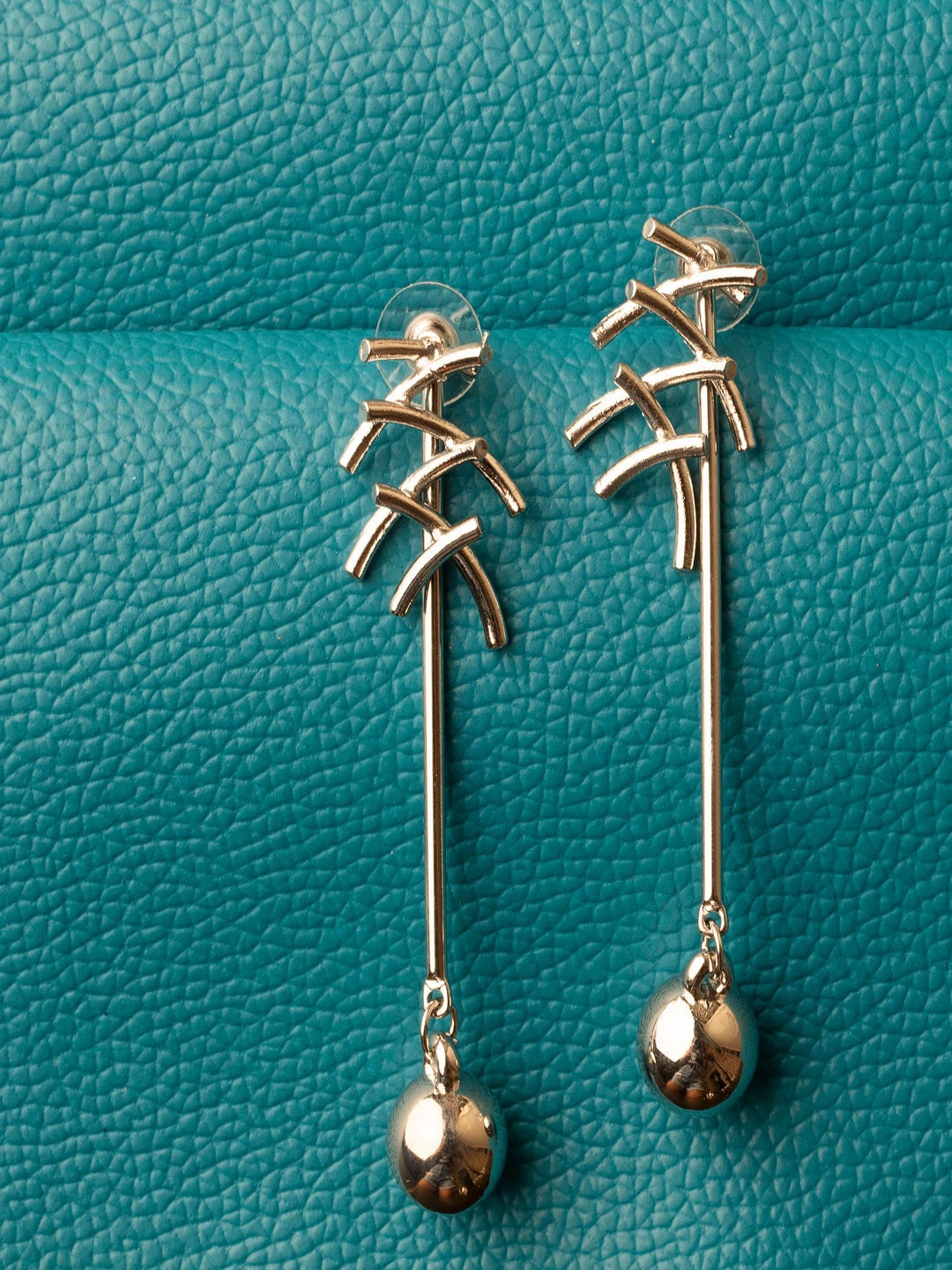 

Jewelz Gold-Plated Contemporary Drop Earrings