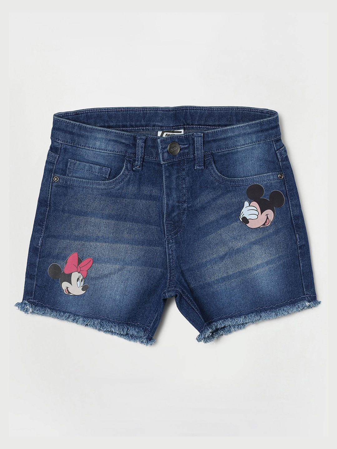 

Fame Forever by Lifestyle Girls Blue Washed Denim Shorts