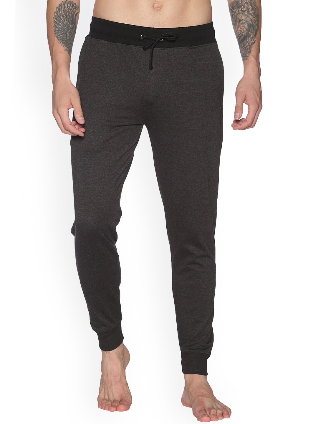 

Dollar Men Black Solid Cotton Joggers