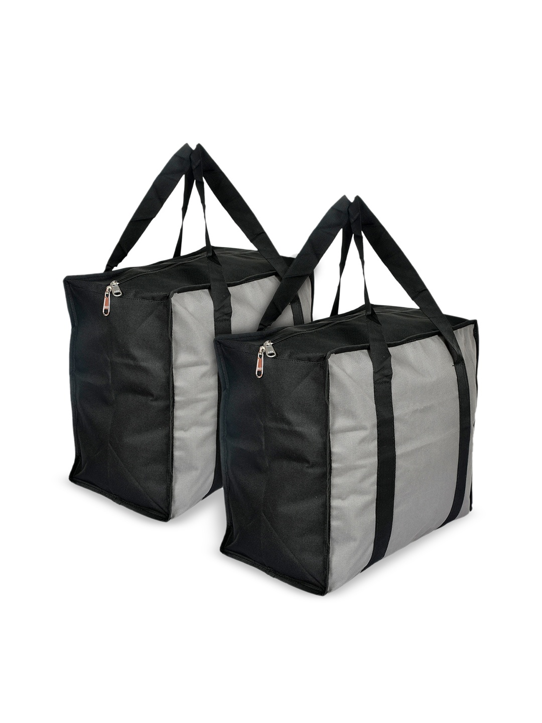 

Kuber Industries Set of 2 Grey & Black Solid Jumbo Attachi Travel Storage Bag