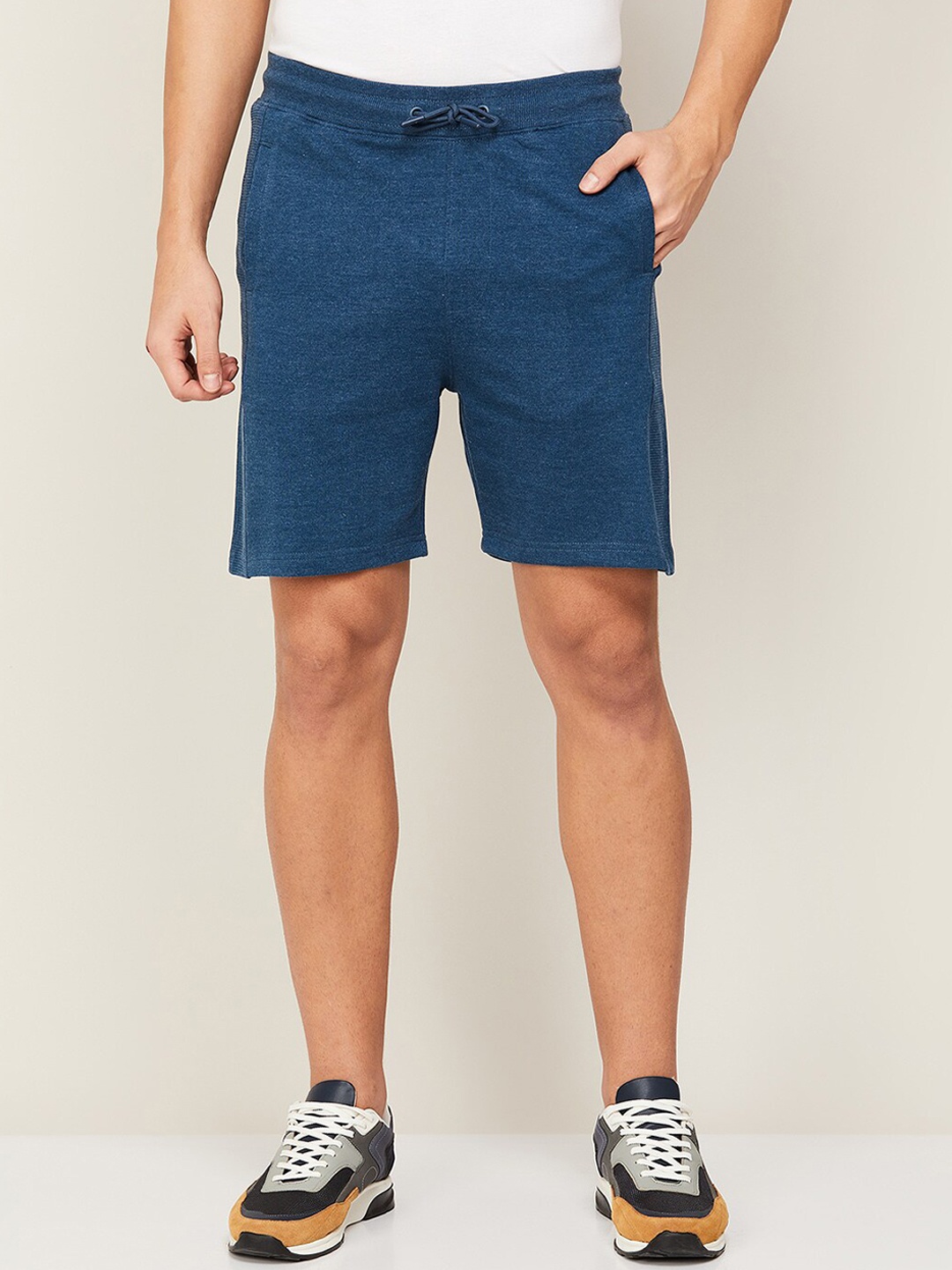 

Fame Forever by Lifestyle Men Blue Cotton Sports Shorts