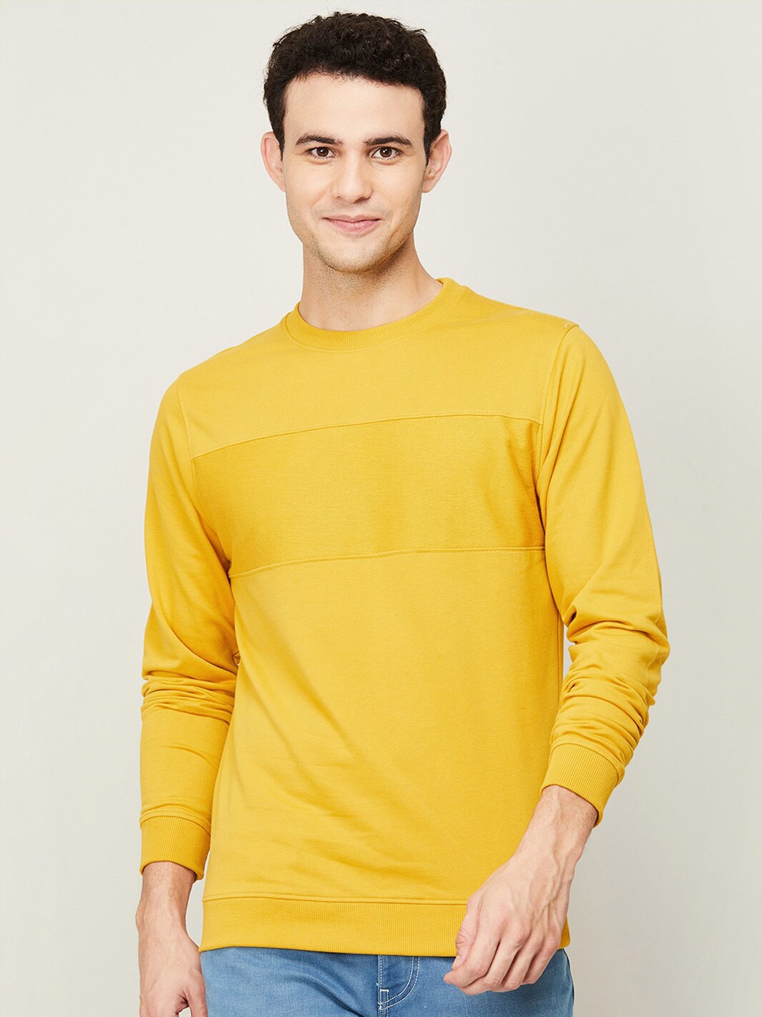 

Fame Forever by Lifestyle Men Yellow Sweatshirt