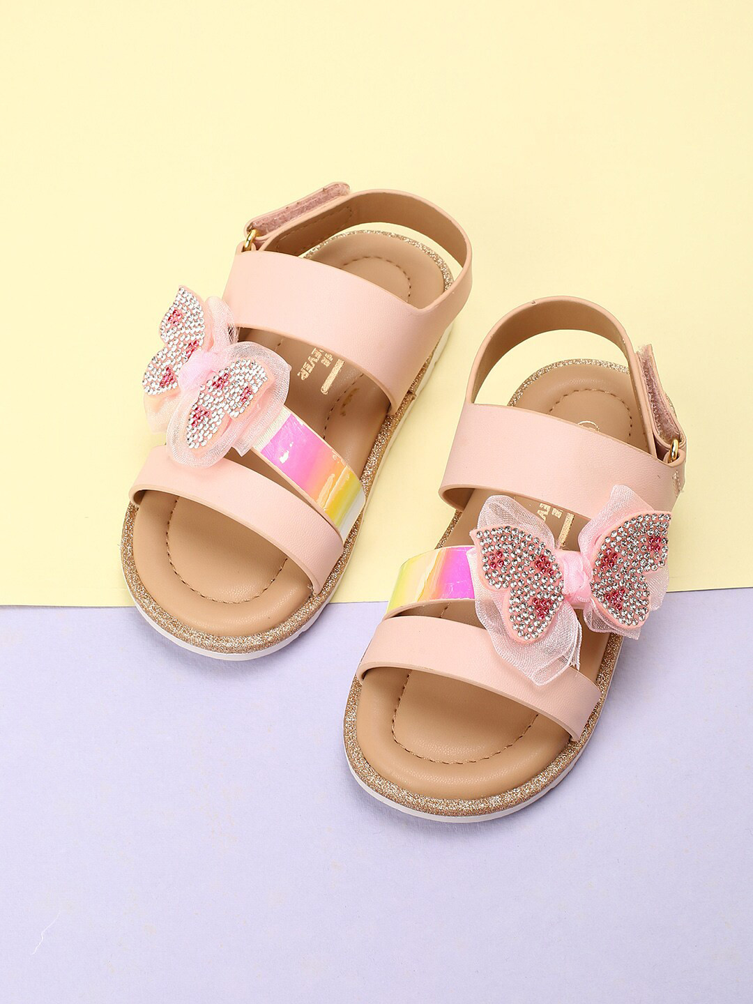 

Fame Forever by Lifestyle Girls Pink Embellished Comfort Heels