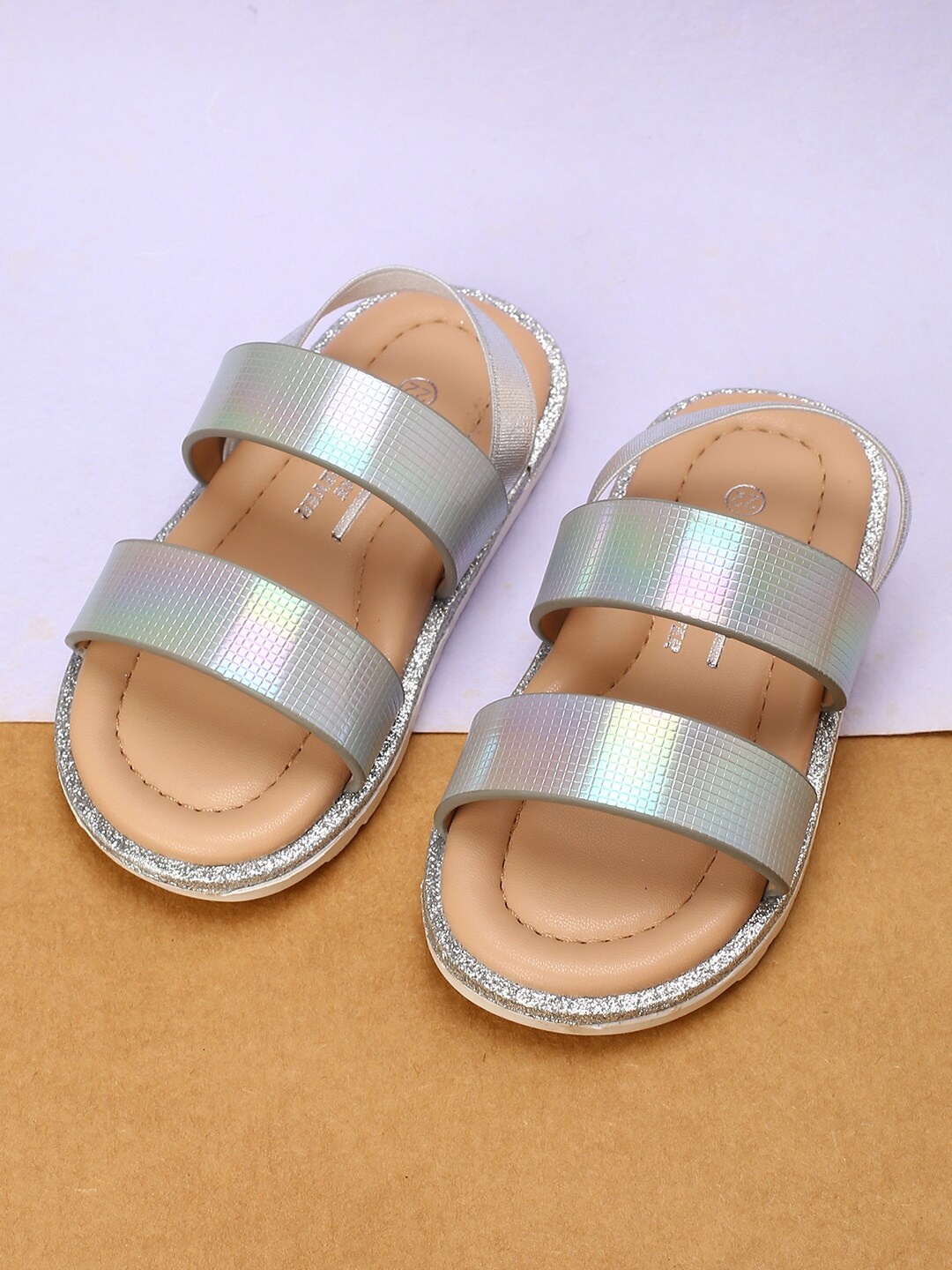 

Fame Forever by Lifestyle Girls Grey Party Open Toe Flats