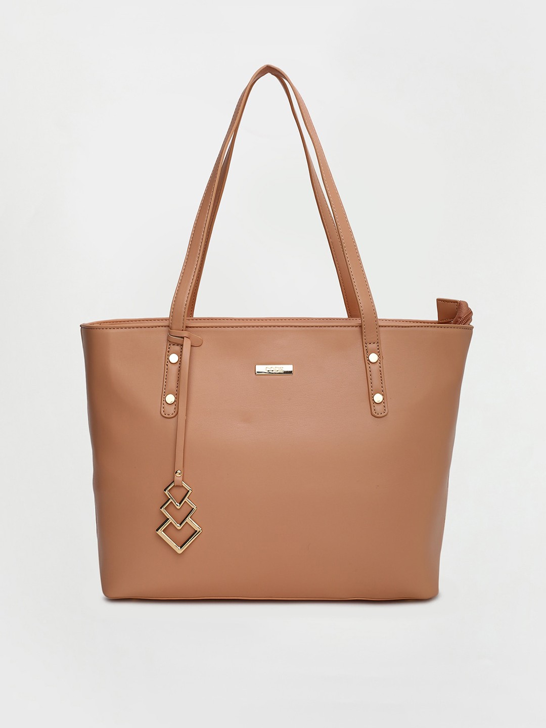 

CODE by Lifestyle Pink Oversized Structured Shoulder Bag with Quilted