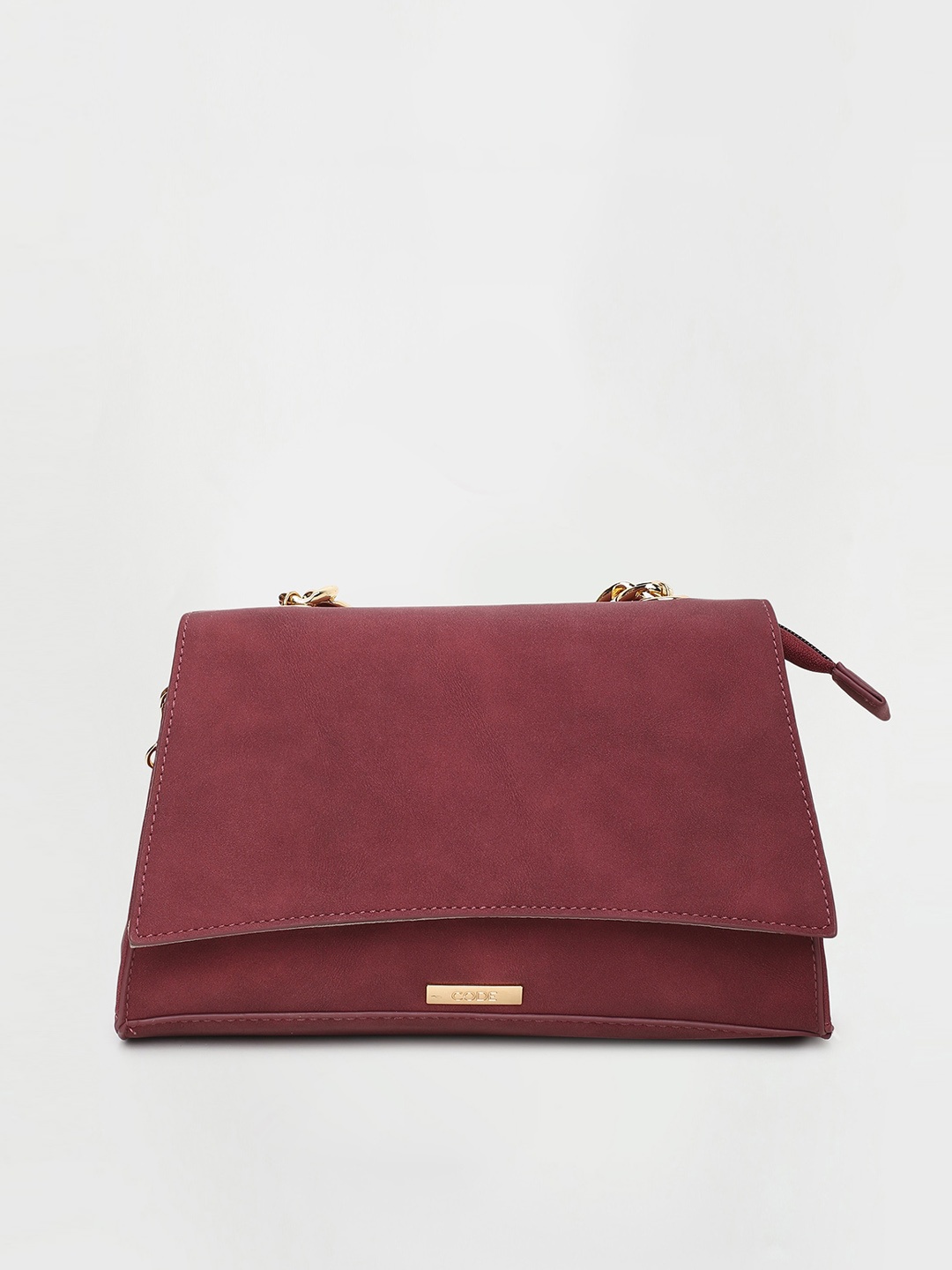

CODE by Lifestyle Women Maroon Structured Synthetic Sling Bag