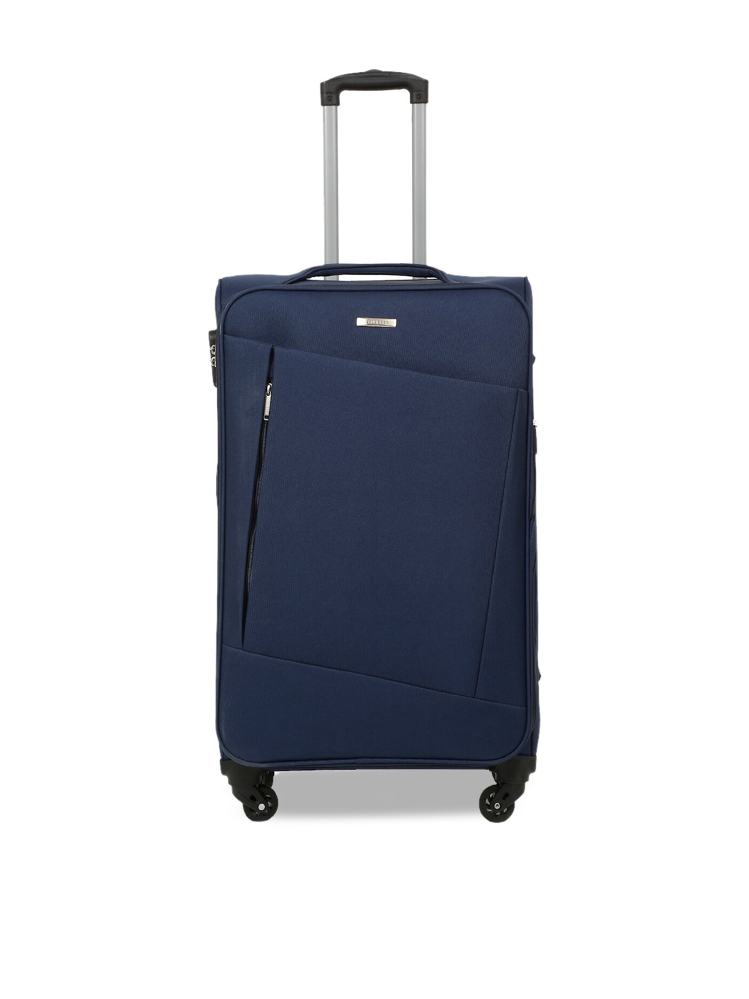 

Teakwood Leathers Set Of 2 Blue Solid Soft-Sided Trolley Suitcases