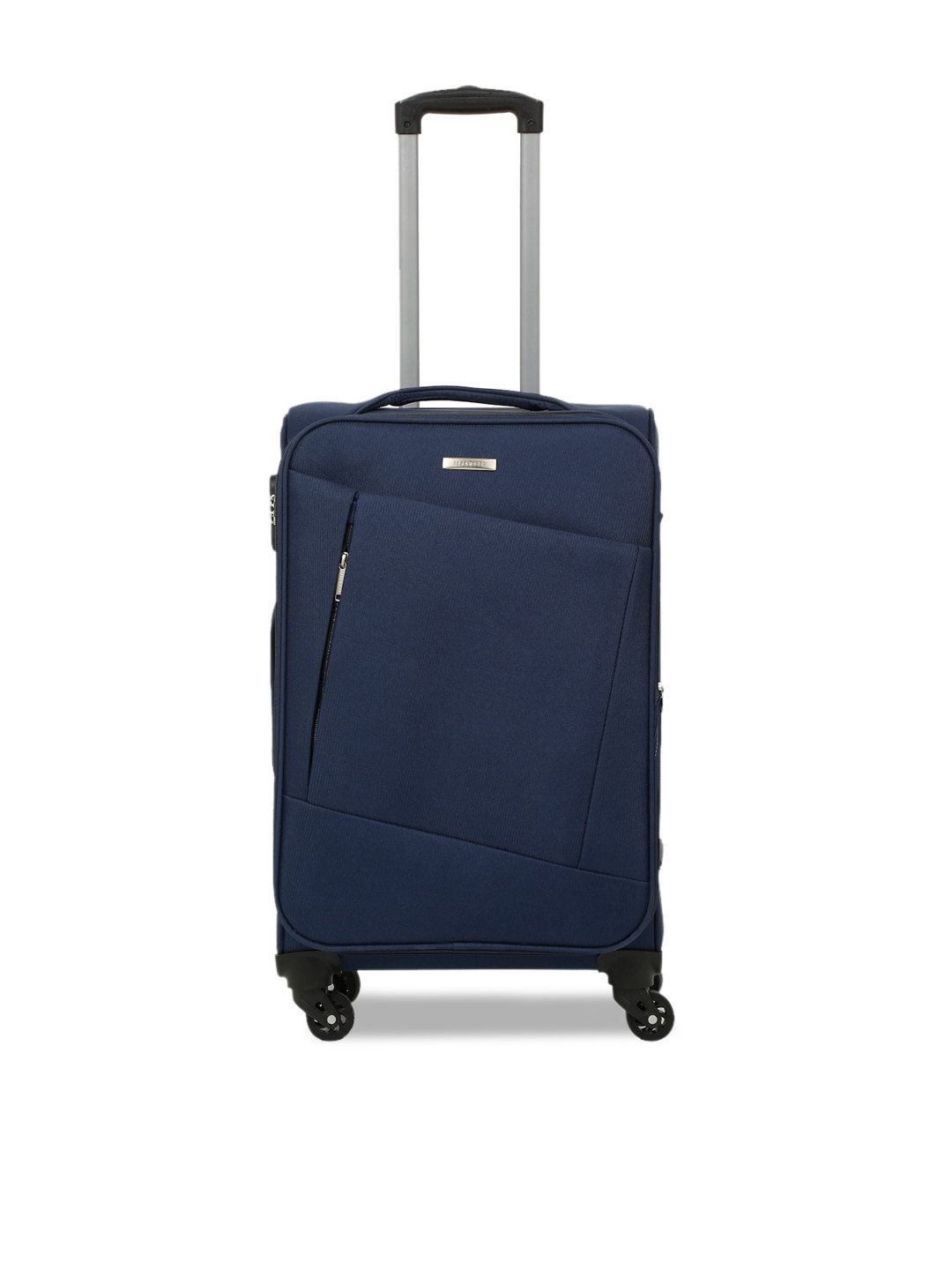 

Teakwood Leathers Blue Solid Soft-Sided Medium Trolley Bag