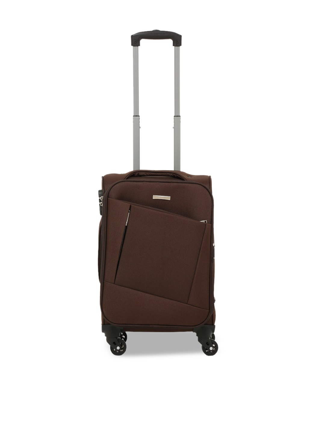 

Teakwood Leathers Brown Solid Soft-Sided Small Trolley Bag