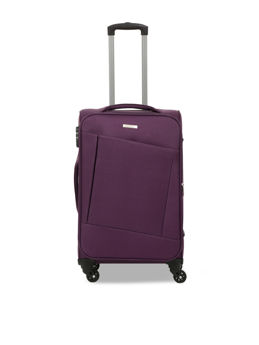 

Teakwood Leathers Purple Solid Soft-Sided Medium Trolley Bag