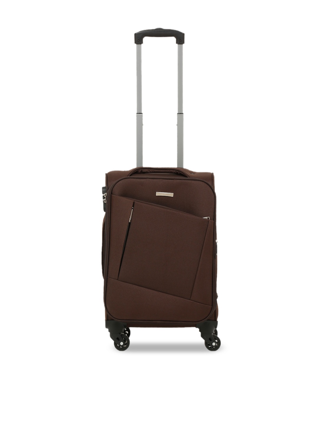 

Teakwood Leathers Brown Solid Soft-Sided Trolley Bag