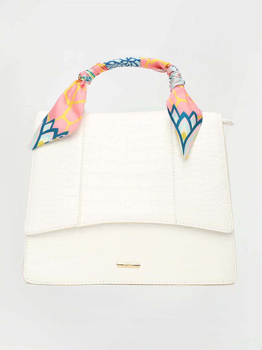 

Ginger by Lifestyle White Structured Handheld Bag