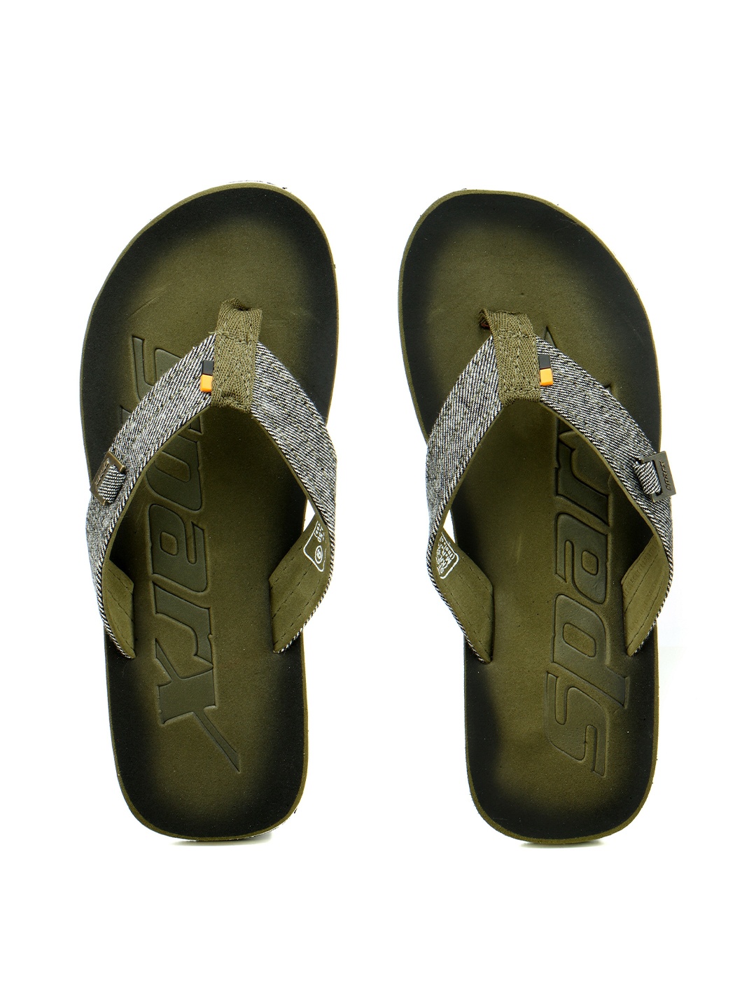 

Sparx Men Olive Green & White Thong Flip-Flops