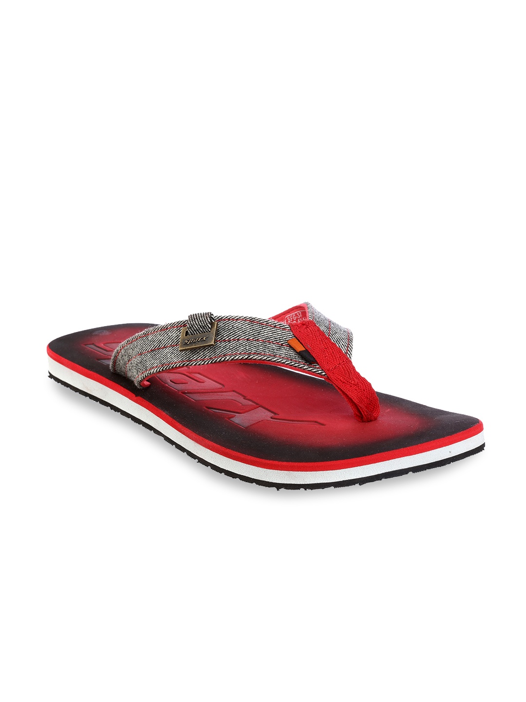 

Sparx Men Red & Black Thong Flip-Flops