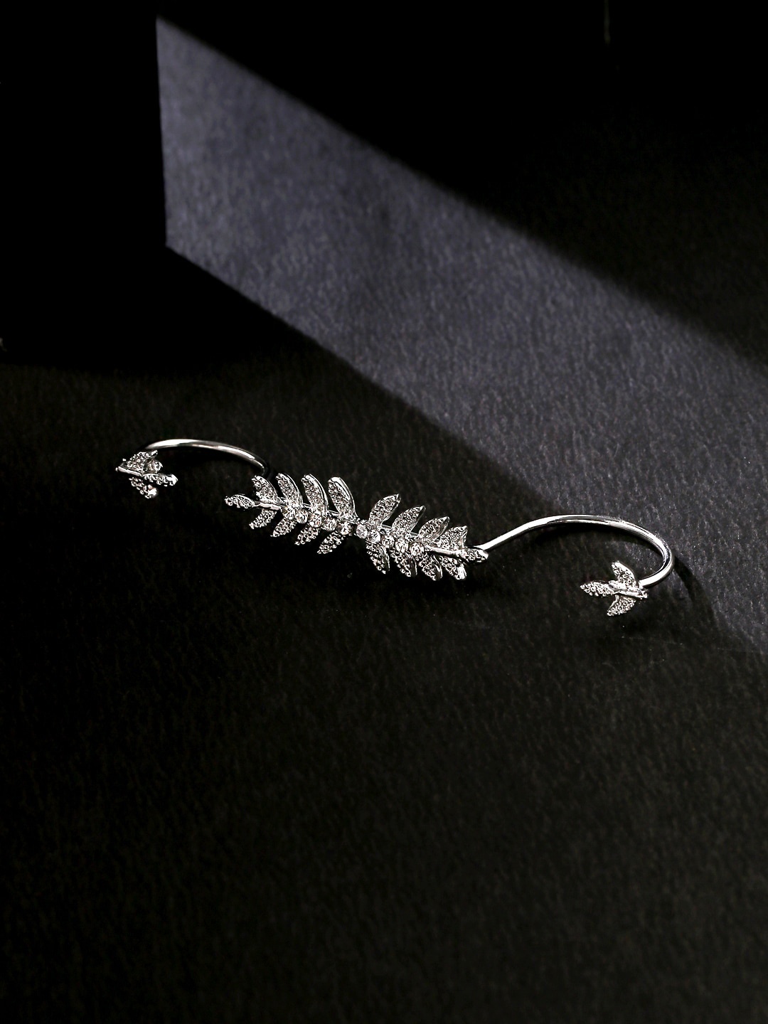 

Yellow Chimes Silver-Plated Cocktail Ring