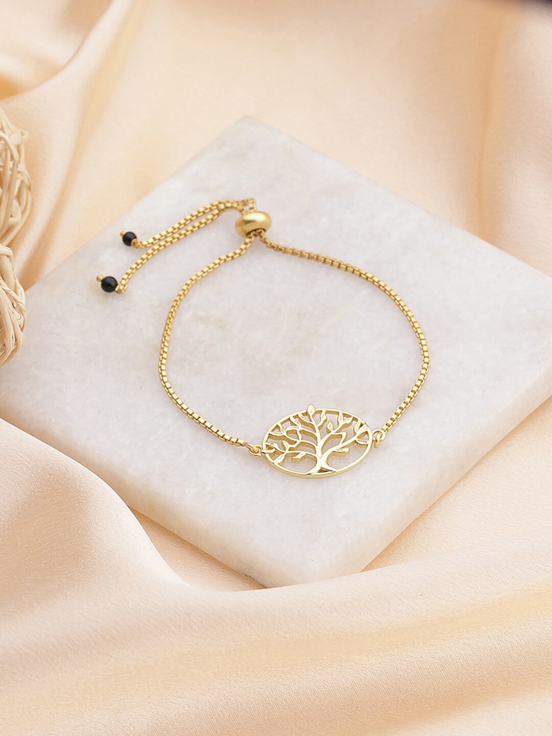 

EK BY EKTA KAPOOR 22K Gold Plated Tree Of Life Bracelet