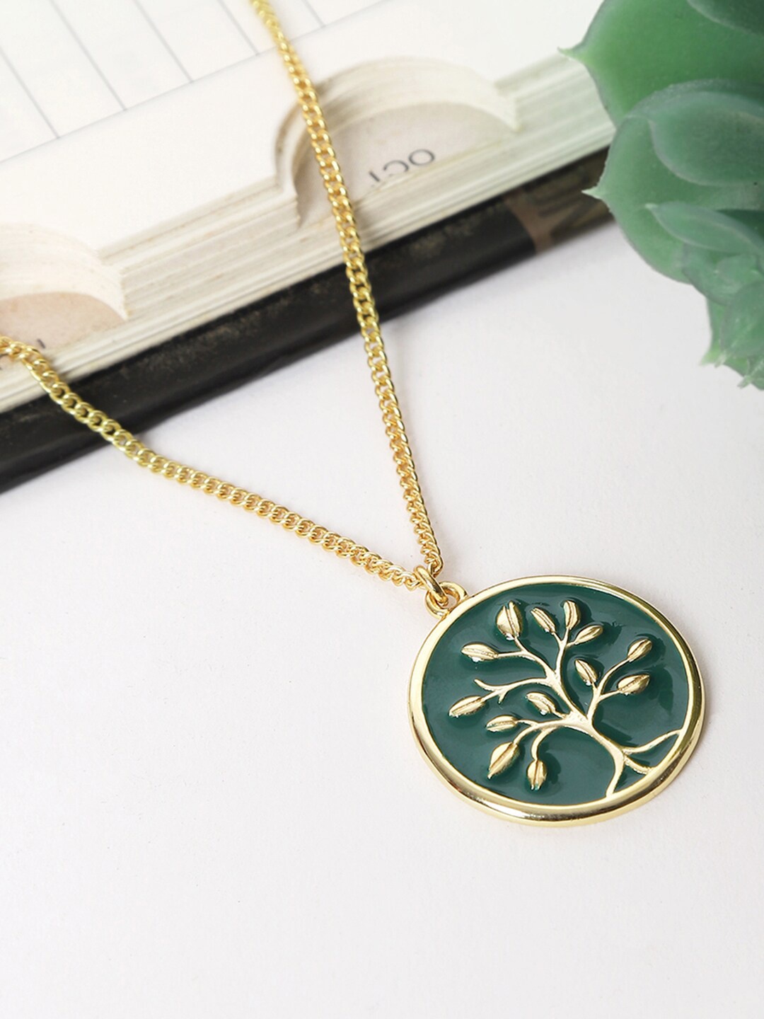 

EK BY EKTA KAPOOR 22K Gold Plated Of Life Necklace