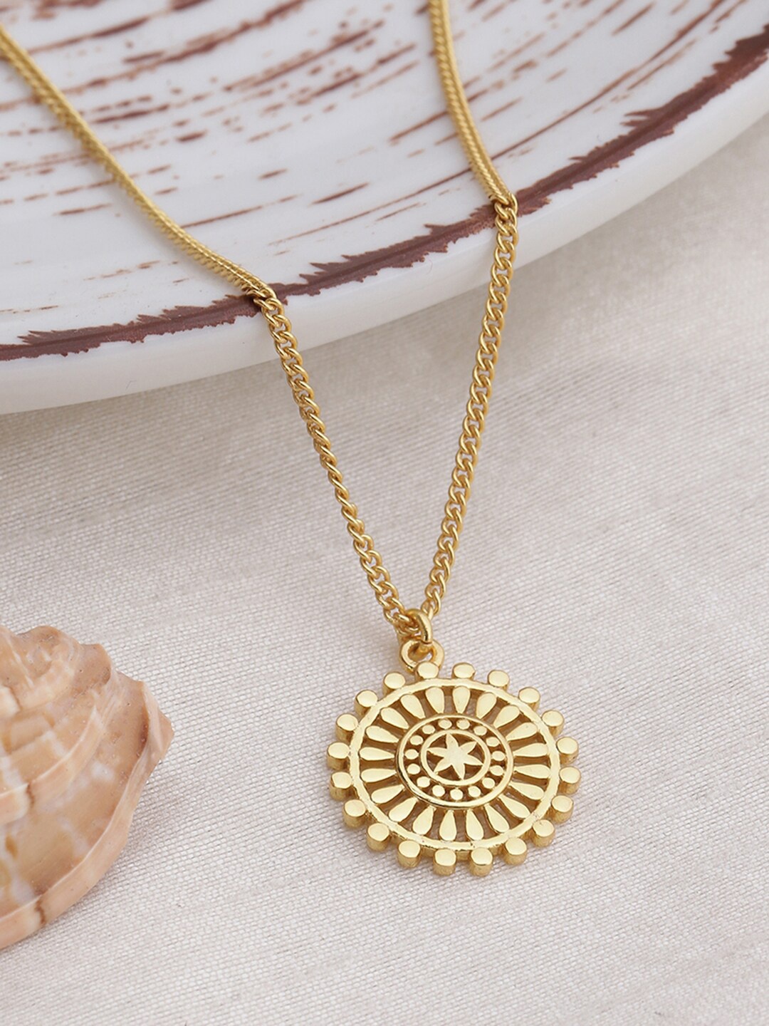 

EK BY EKTA KAPOOR 22K Gold Plated Star Mandala