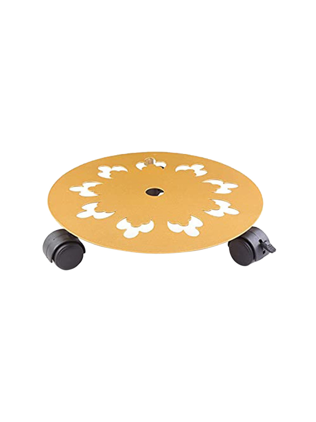 

Sharpex Gold-Toned Textured Metal Round Rack Plant Stand