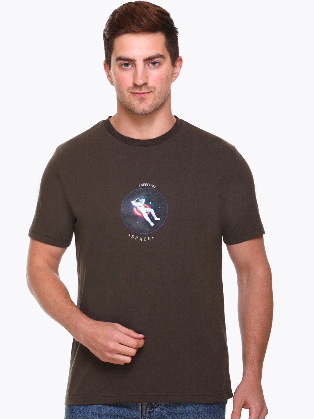 

Obaan Men Olive Green T-shirt
