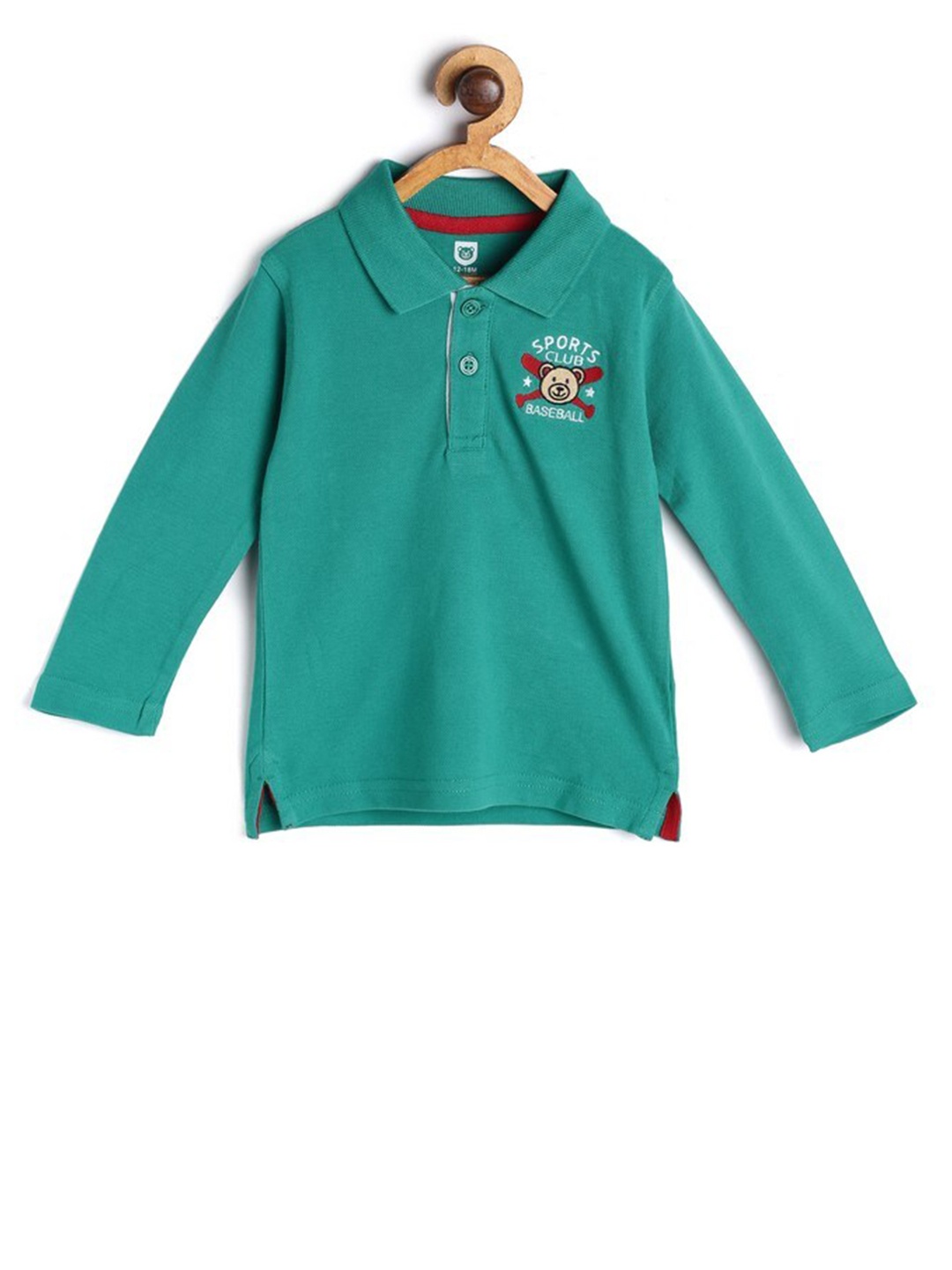 

612League Boys Green Polo Collar T-shirt