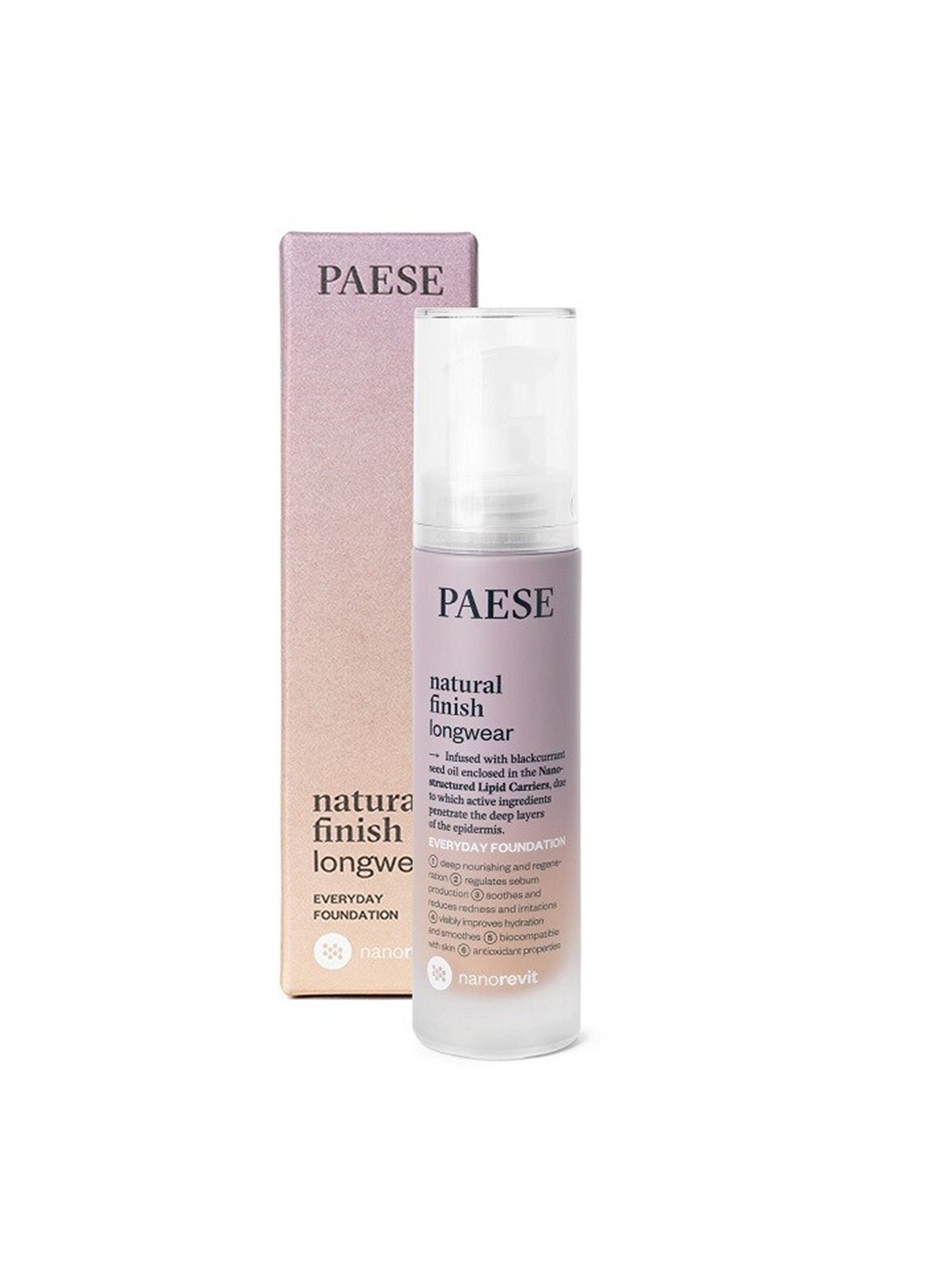 

Paese Cosmetics Natural Finish Longwear Foundation -No 04 Warm Beige