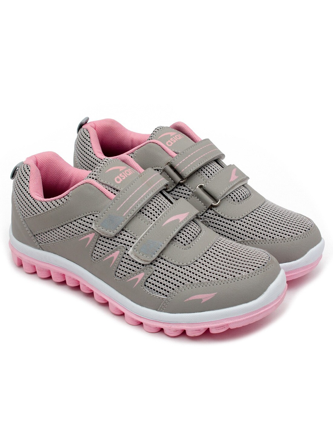 

ASIAN Women Grey Woven Design Sneakers