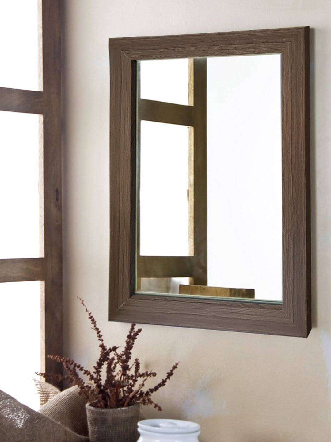

Gallery99 Unisex Brown Marble Textured Acrylic Wall Mirrors