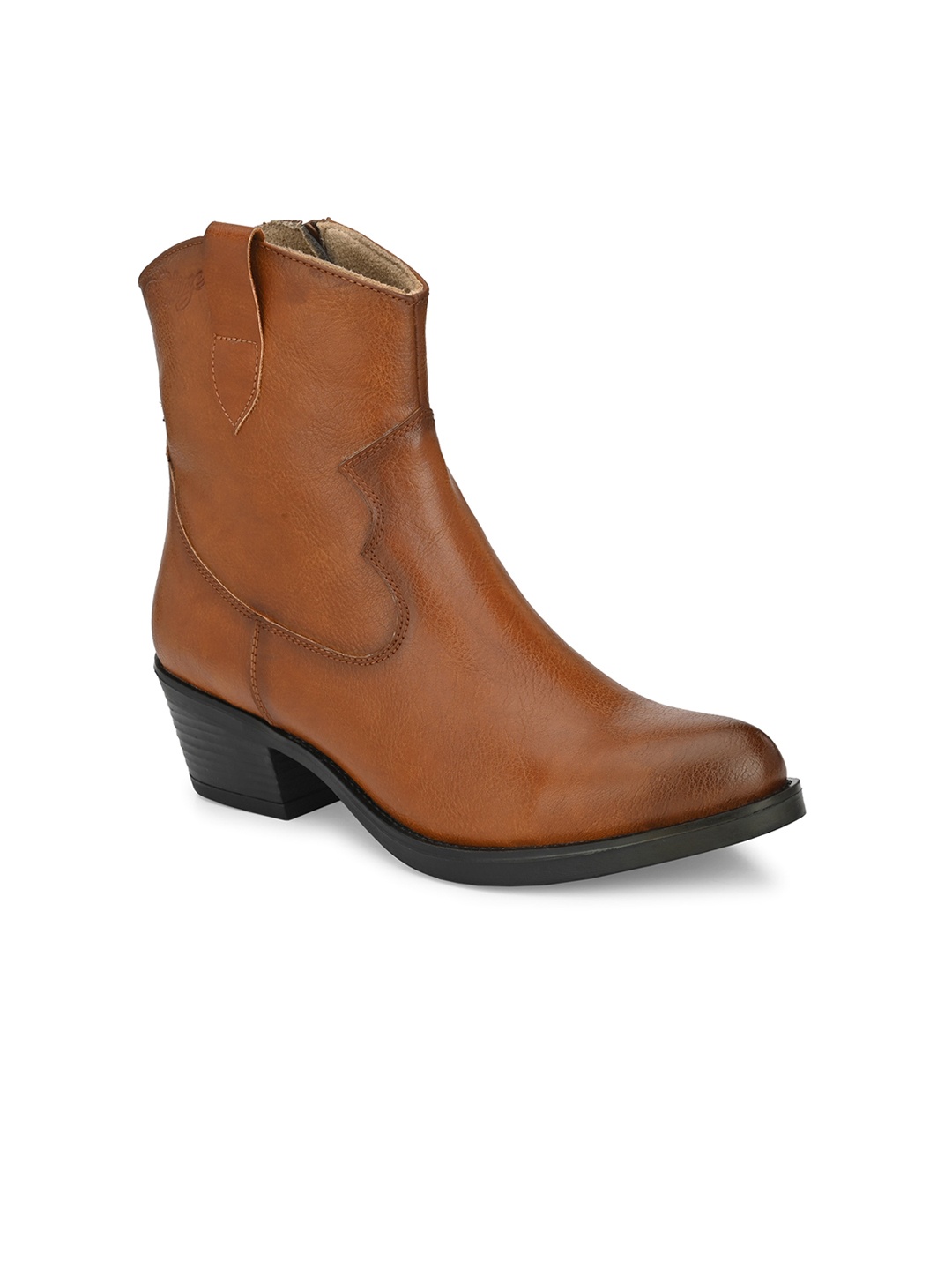 

Delize Women Tan Brown Solid Chelsea Boots