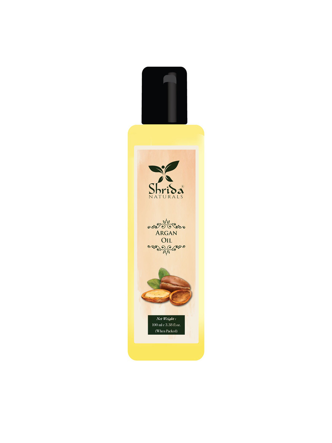

Shrida Paraben Free Argan Oil To Deeply Hydrate & Nourish Skin - 100 ml, Yellow