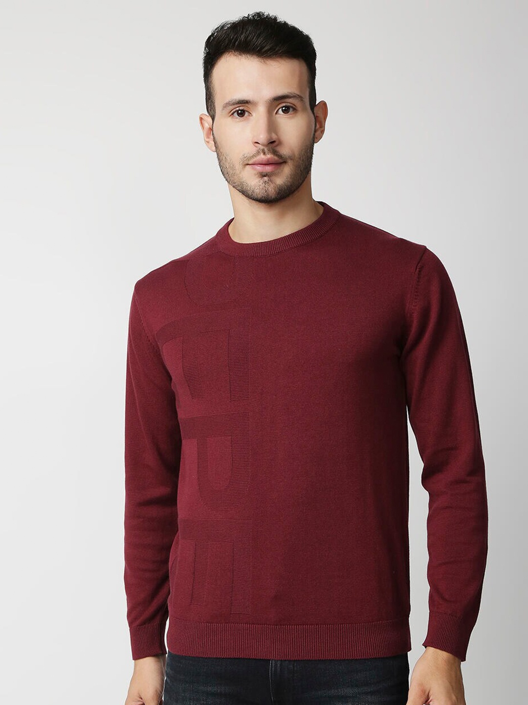 

Pepe Jeans Men Red Sweater Vest