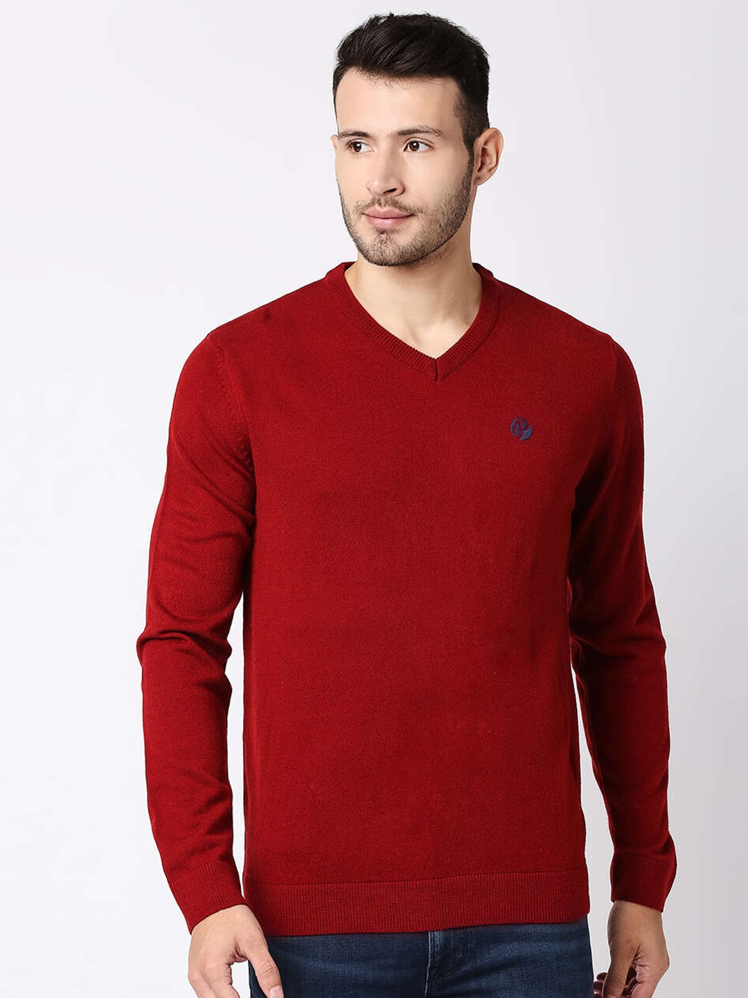 

Pepe Jeans Men Red Wool Sweater