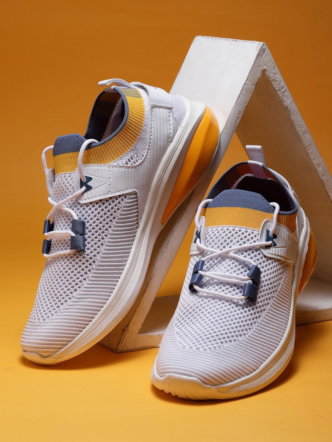 

ASIAN Men White Textured Sneakers