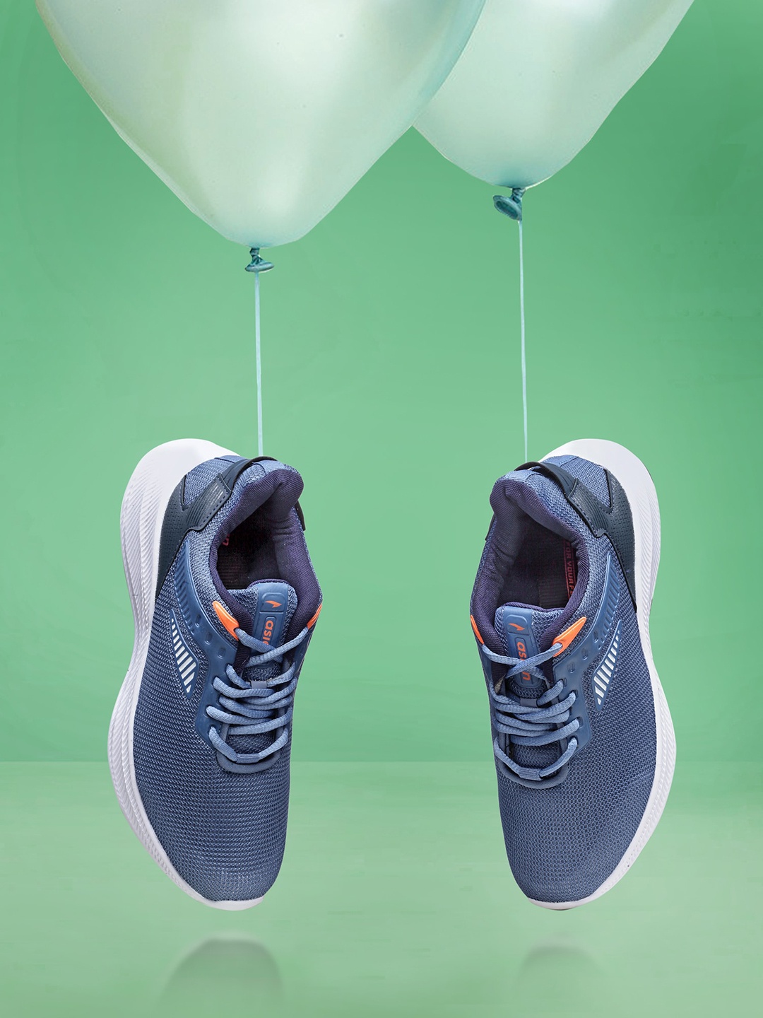 

ASIAN Men Blue Woven Design Sneakers