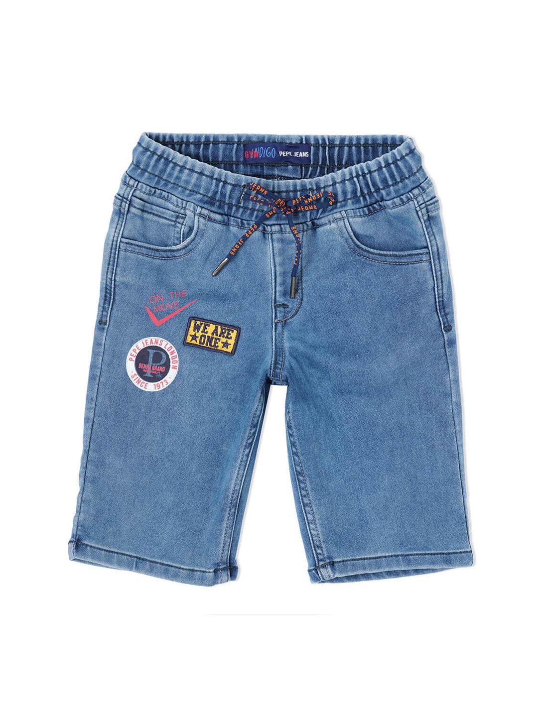 

Pepe Jeans Boys Blue Washed Slim Fit Denim Shorts