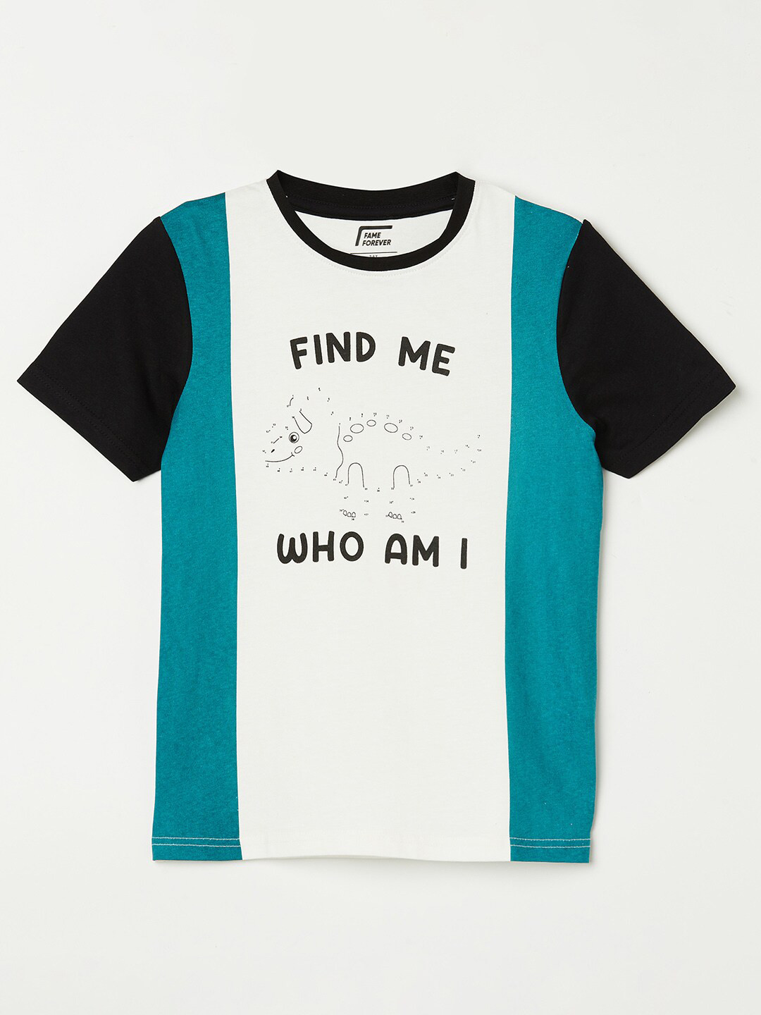 

Fame Forever by Lifestyle Boys White Colourblocked T-shirt