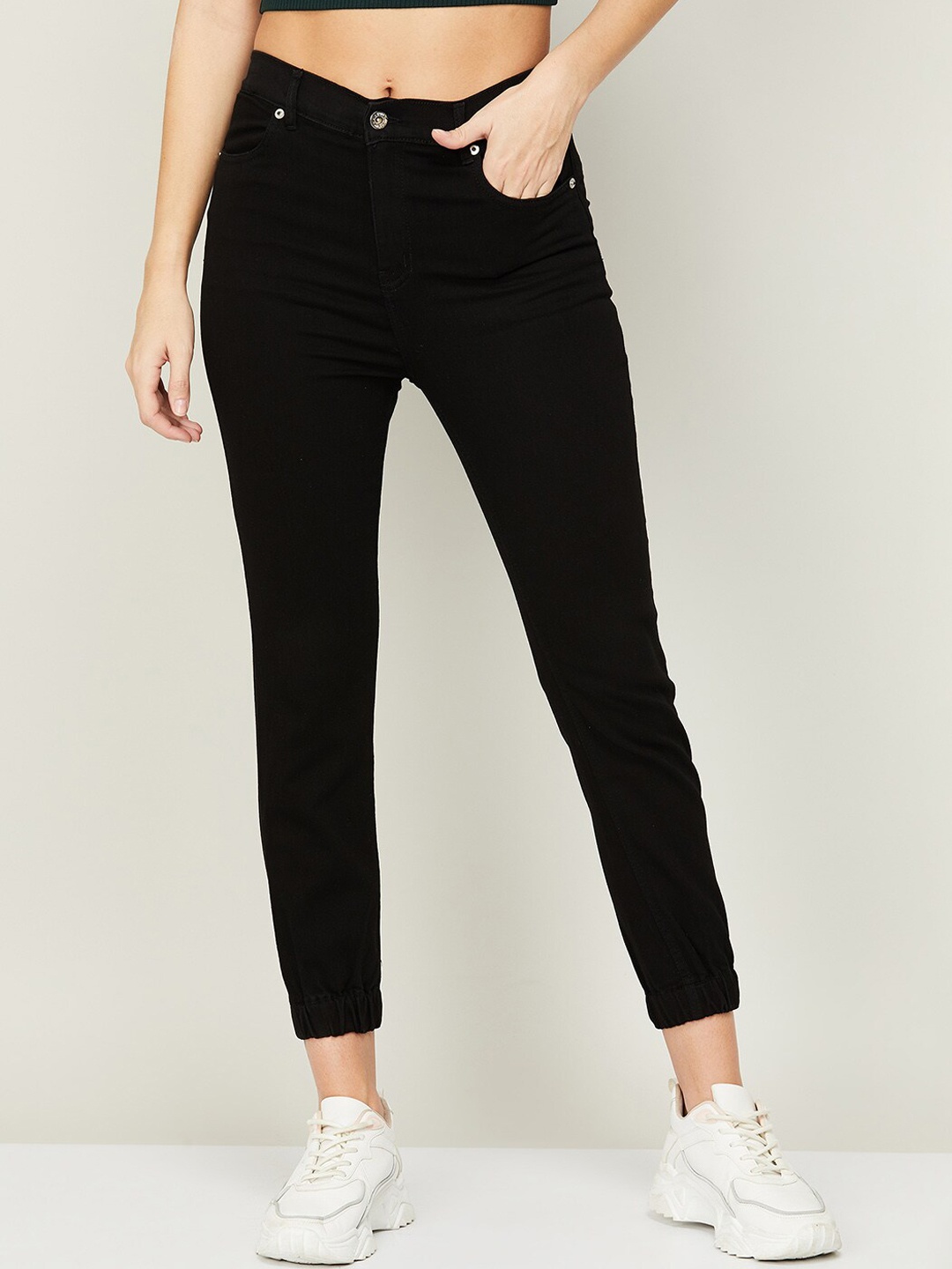 

Ginger by Lifestyle Women Black Slim Fit Stretchable Jeans