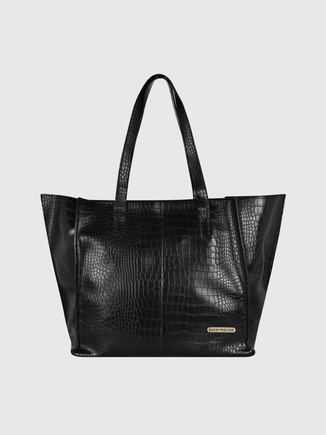 

Bagsy Malone Black Textured PU Oversized Swagger Shoulder Bag