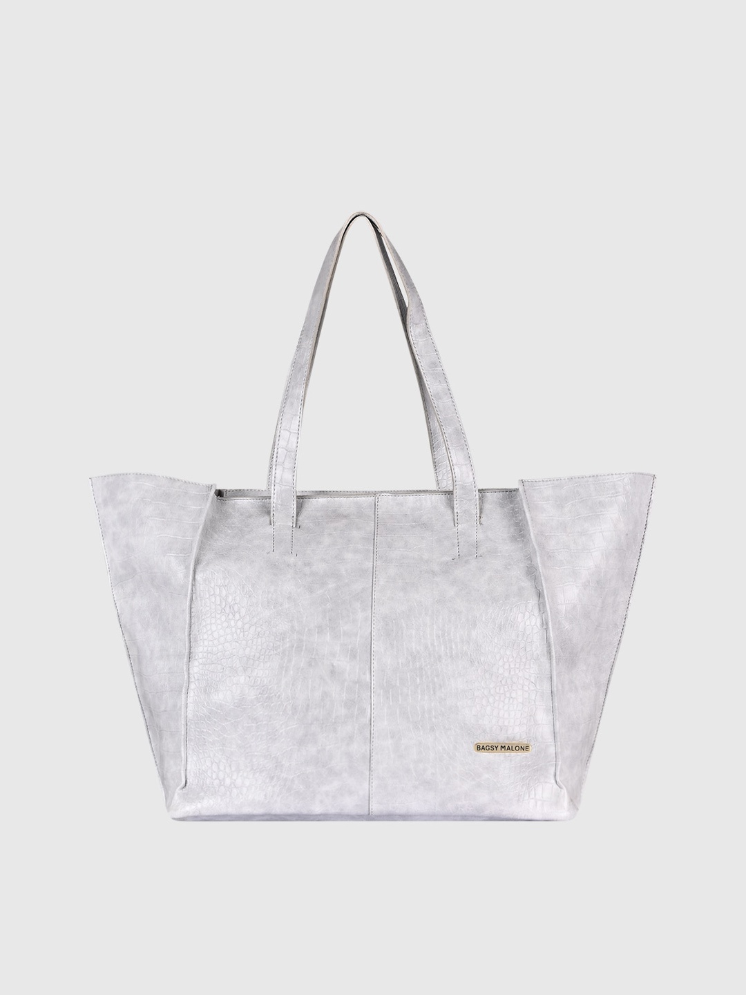 

Bagsy Malone Women Grey PU Oversized Swagger Shoulder Bag