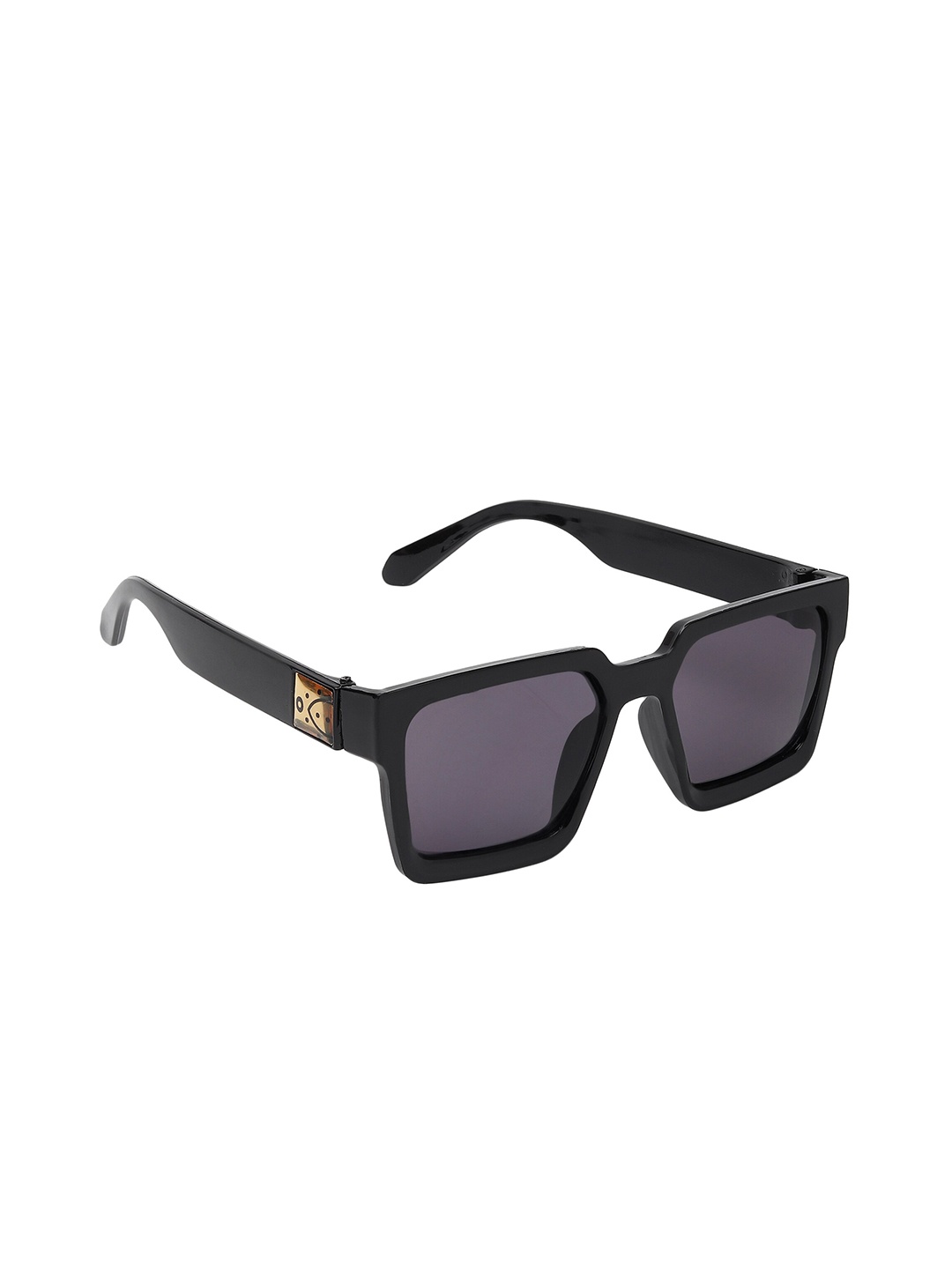 

GARTH Unisex Grey Lens & Black Square Sunglasses with UV Protected Lens