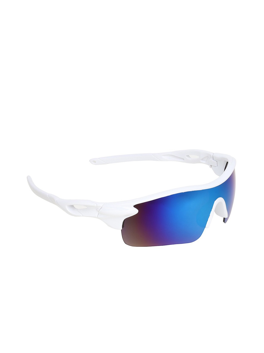 

GARTH Unisex Blue Lens & White Sports Sunglasses &UV Protected Lens SPRT_WHT-BLUMER_GRT