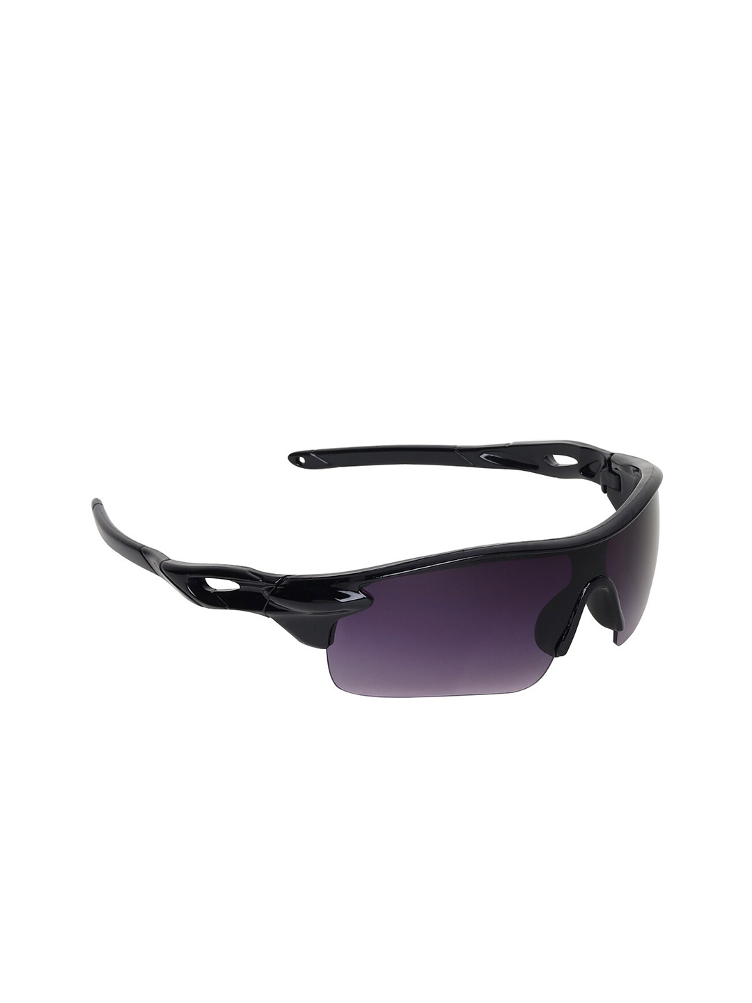 

GARTH Unisex Grey Lens & Black Sports Sunglasses with UV Protected Lens SPRT