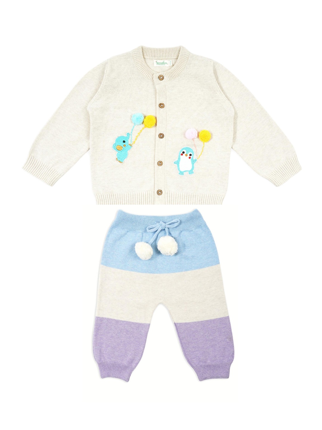 

Greendeer Unisex Kids White Clothing Set